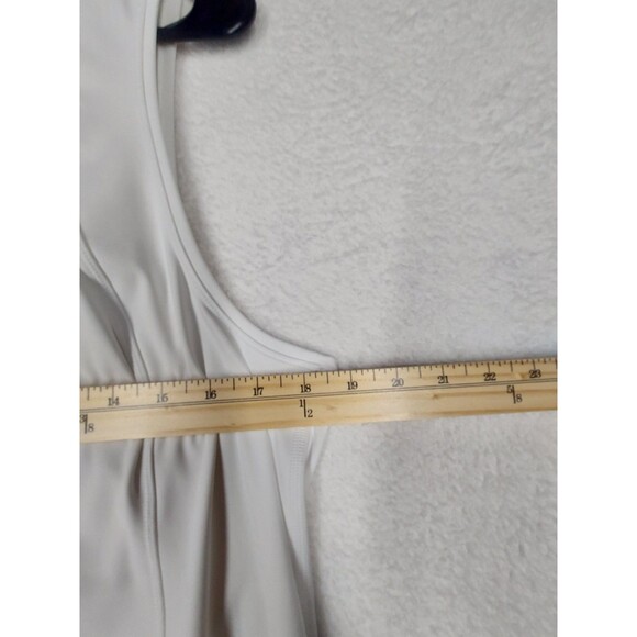 Athleta Women's Tennis/Athletic Dress White Short, Size XL Pullover Zip Closure - Picture 3 of 6